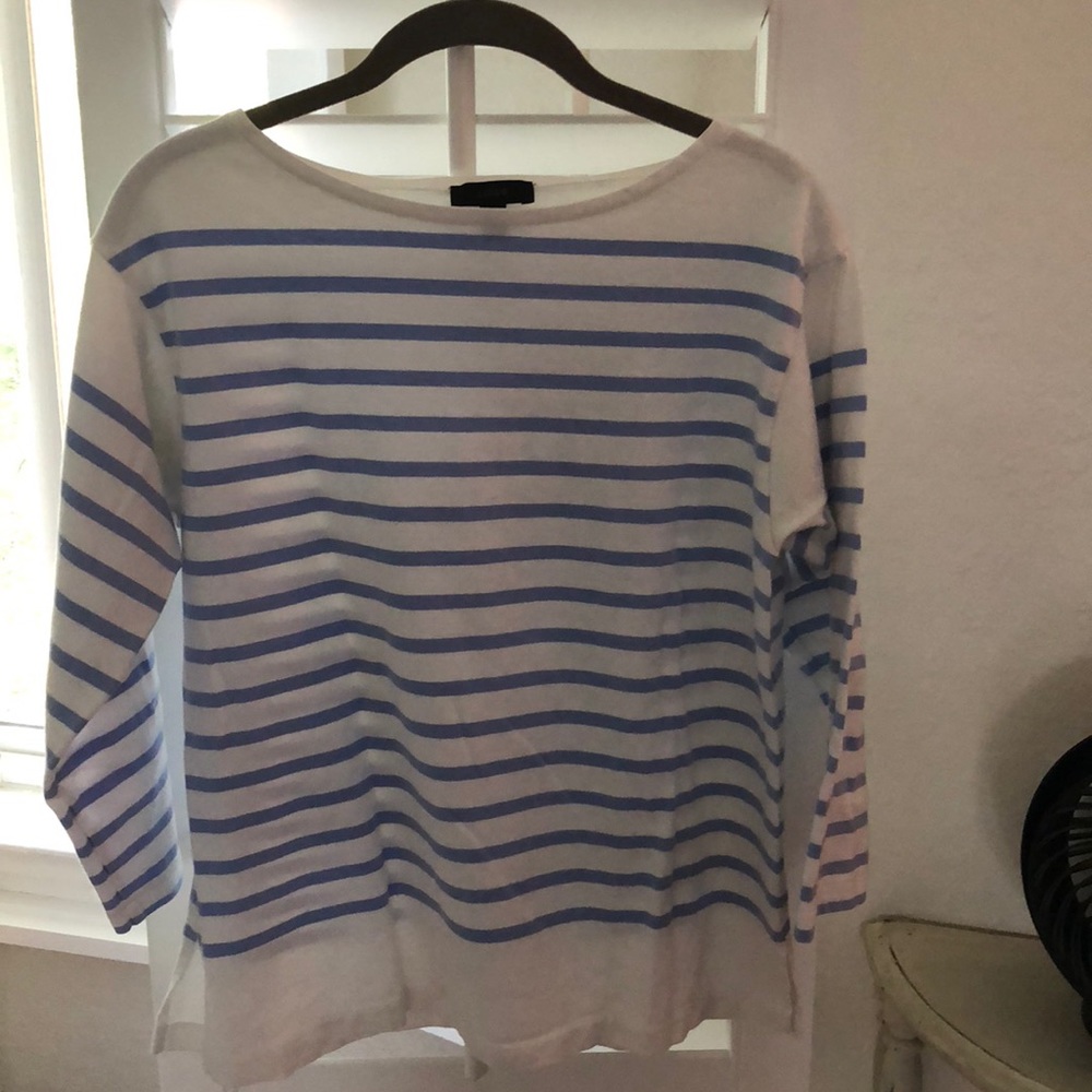 Jcrew boatneck striped shirt